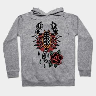 scorpion rose tattoo Hoodie